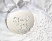 Personalized Monogram wedding ring dish