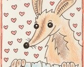 Original Drawing Happy Birthday - Heart Nom
