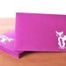 magenta envelopes set of five: fox