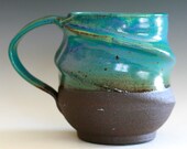 Extra Large Twisted Coffee Mug, 27 oz, handmade ceramic cup, tea cup, coffee cup