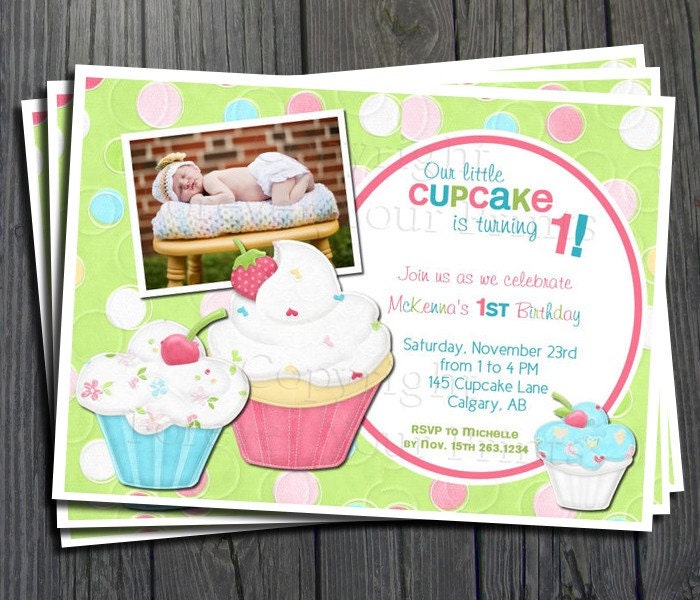 1st Birthday Invitation - FREE Thank You Card included Il_570xn