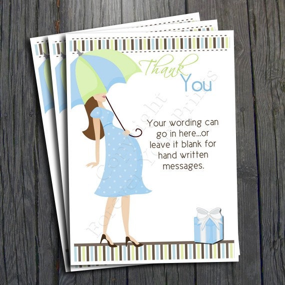 Baby Shower Thank You Card - Baby Boy Il_570xn