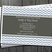 Baby Boy Shower Invitation - FREE Thank You Card included