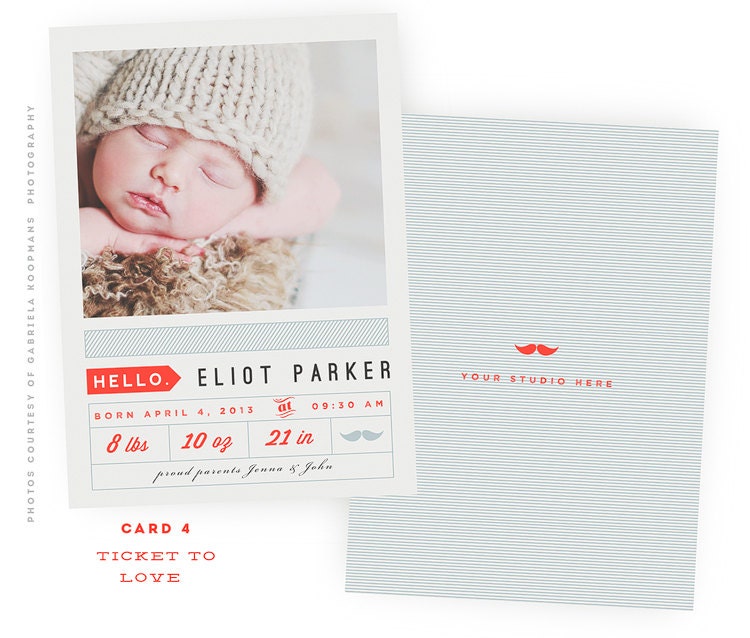 INSTANT DOWNLOAD Ticket to love 5x7 WHCC Card 4