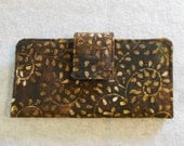 Fabric Wallet - Brown Batik