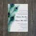 Peacock Feathers Wedding Invitation