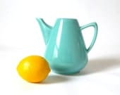 Vintage Blue Ceramic Coffee Pot ... California Originals, Robin's Egg Blue, Vase, Cottage Chic