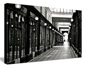 Paris Home Decor - Black and White Canvas - Paris Photography - Parisian Wall Art - French - Ready to Hang - Classic - Passage - France