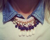 Marble ice woven statement Necklace