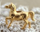 Horse adjustable Ring - 14 k plated