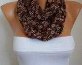 BIG SALE Polka dots - Infinity Scarf Shawl Circle Scarf  Loop  Scarf Gift -fatwoman