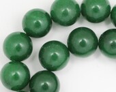 Green Aventurine (Dark) Beads - 12mm Round - Full Strand