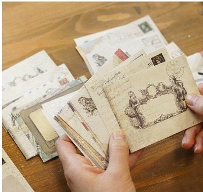 12 Pcs Paper Envelope Set kraft Paper Envelopes DIY Letter Envelopes