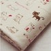 Cotton Linen Fabric Cloth -DIY Cloth Art Manual Cloth-Cute Cat 55x19Inches