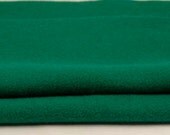 100% HEAVY WOOL PIECES Emerald Green 2 Pc Recycled Coat Fabric - FabulousFabricFinds