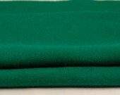 100% HEAVY WOOL PIECES Emerald Green 2 Pc Recycled Coat Fabric - FabulousFabricFinds