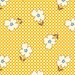 1930's Quilting Fabric Feedsack III Large Yellow Floral by Sara Morgan for Blue Hill Fabrics A half yard