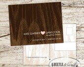Modern Lumberjack Printable Save the Date