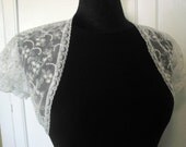 White or Black Soft Embroidered Lace Bolero