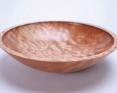 Quilted Big Leaf Maple Wooden Bowl 1045