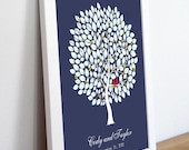 Wedding Guestbook Alternative--  To Be Personalized With Guest's Signatures - 20x30 - 250 Signature Wedding Guest Book tree