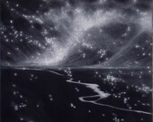 Bees in the Island's Valley - Mezzotint