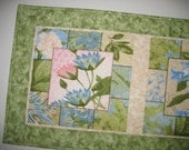 Floral Table Runner or Wall Hanging Quilted fabric from Wilmington Prints and South Sea Imports