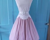 VINTAGE 1950s 1960s Pale Purple Accordion Style Pleated Full Skirt