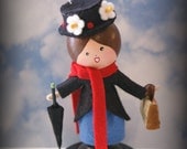 Mary Poppins Clothespin Doll