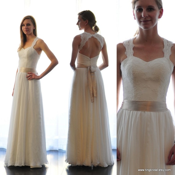 Custom Wedding Dress-Meredith Gown-Made to order in ivory, blush or champagne