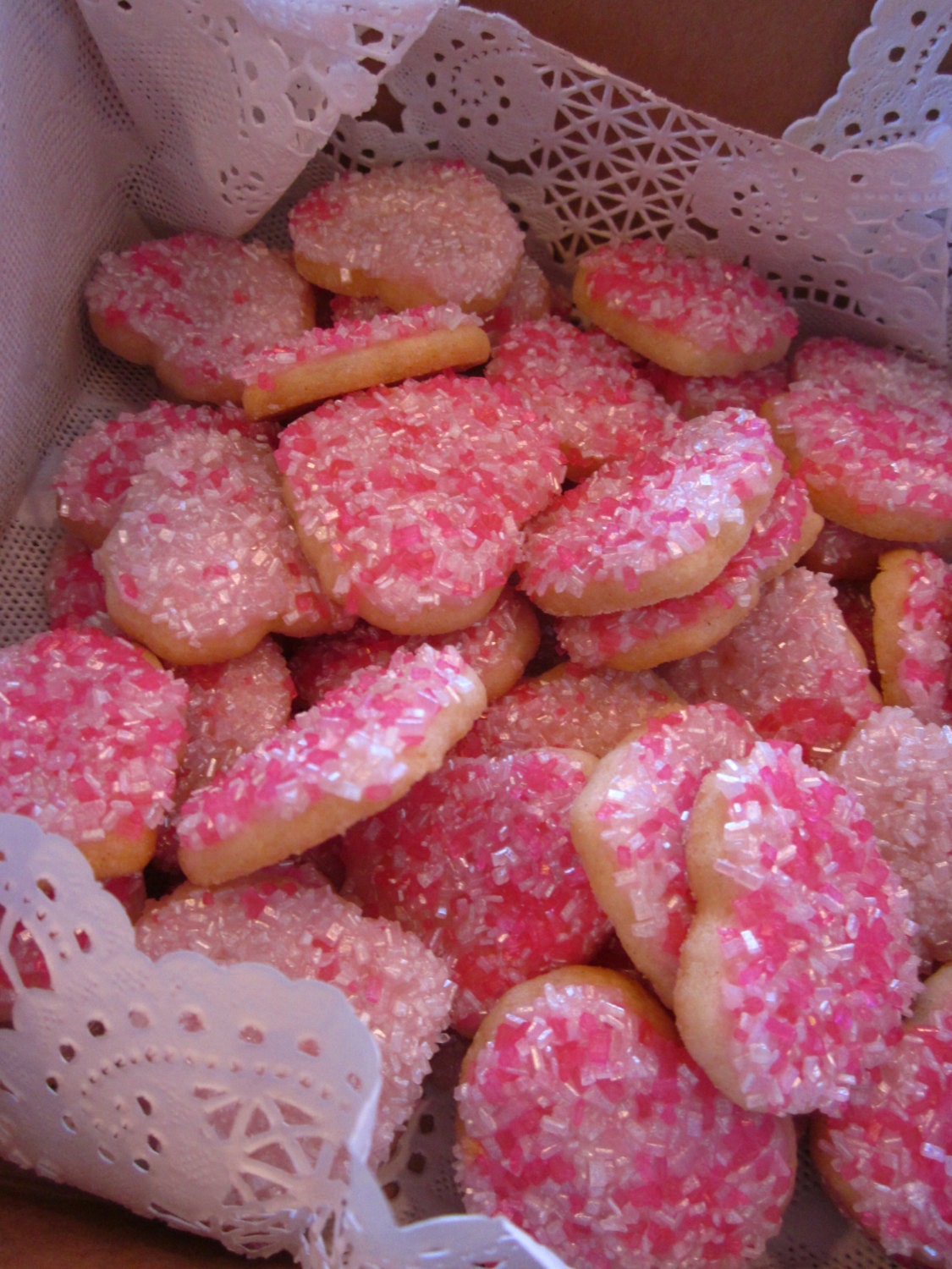 Delightful Pink Mini Valentine's Cookies