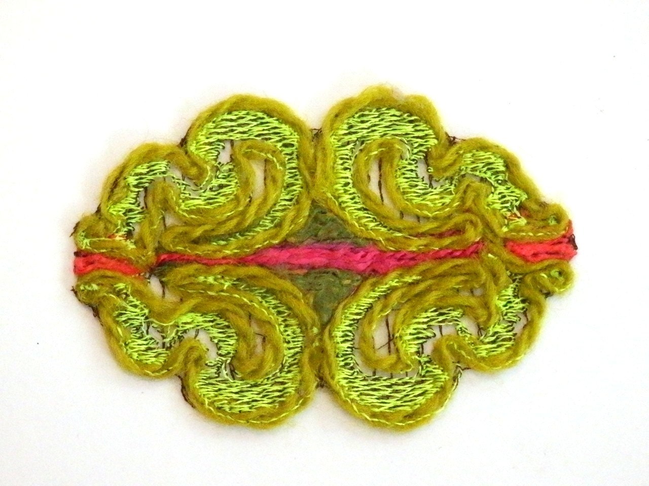 Hair Clip, Headband, or Embroidered Patch Lime Green Lace Tagt Team 123 cc loh ostat socal etsy guild tenx tt cccoe sos steam team madcap lb