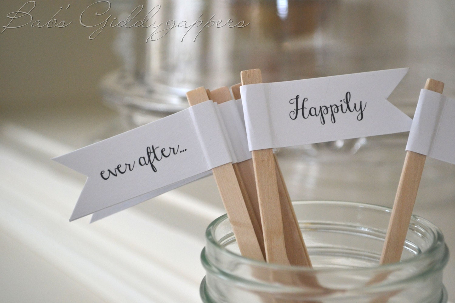 Drink Stirrers 'Happily ever after...'