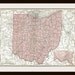 Antique Map - OHIO & INDIANA - 1911 Map Page - Buy 3 Maps, Get 1 Free