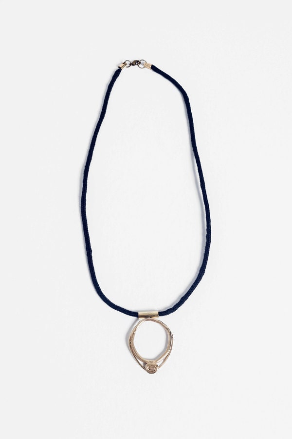 Bronze Coil Facets Necklace