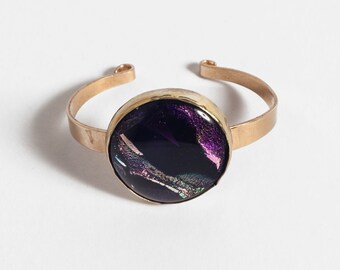 Mystical Dichroic Glass Cuff