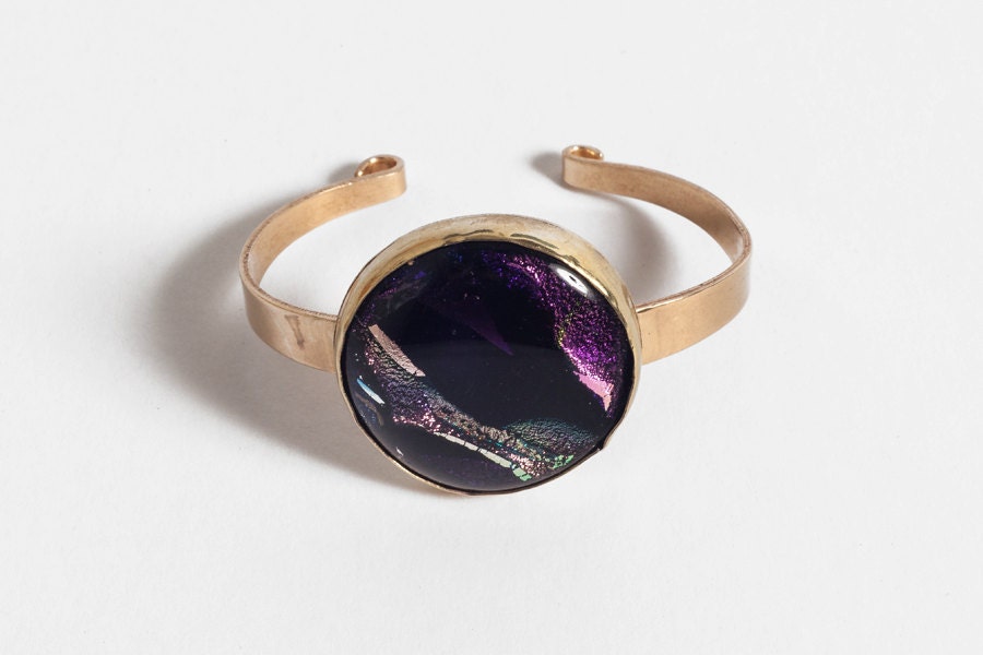Mystical Dichroic Glass Cuff