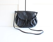 Vintage Satchel 90s Bag / Drawstring Bucket Bag / 90s Purse / Shoulder Bag