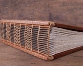 mahogany  scrapbook or photo album - personalized wedding -  wood book - anniversary gift - made to order
