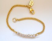 Delicate Gold and CZ Bracelet