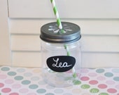 32 Plastic Mason Jars Glasses Cups Tumblers Medium Size Kids Birthday Party Table Setting Daisy Lids Wedding Baby Shower Favors 12oz Il_170x135