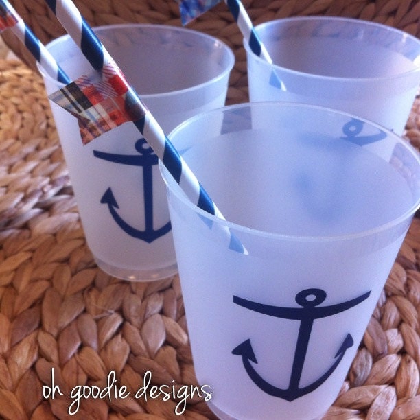 Summer Nautical Anchor Plastic Cup set of 50 Il_170x135