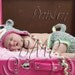 Newborn Gray Sock Monkey Set