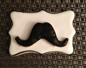 1DZ Mustache Sugar Cookies