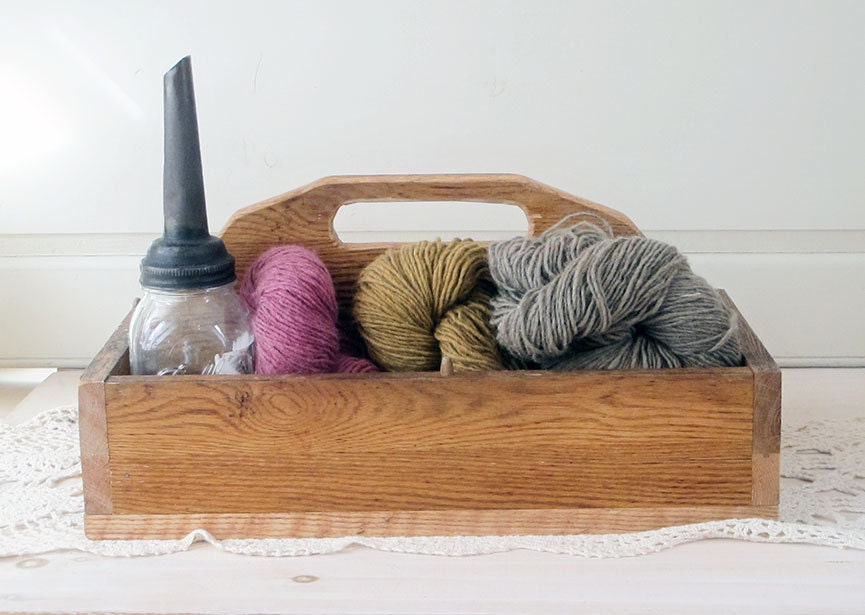 Oak Tote:  Salvaged Wood