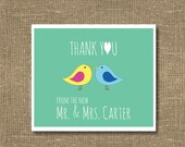 Bridal Thank You / Wedding Thank You Notes / Wedding Notes / Bridal Thank You Notecards / Wedding Thank You Cards - PACK OF 50 CARDS