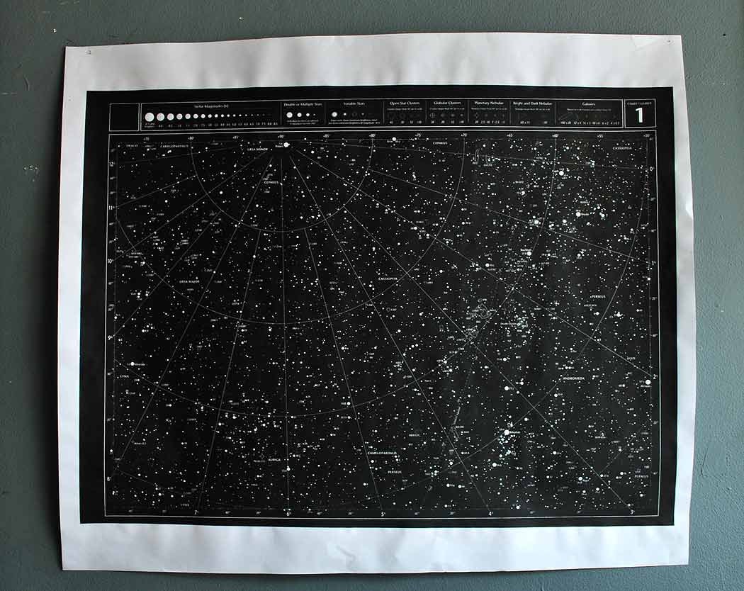 Large (Unmounted) Star Chart