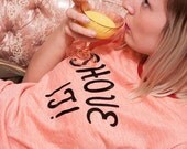 vintage 70s SHOVE IT peach t shirt unisex sassy tell you off tee shirt men women