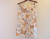 Tibetan Chupa Style Wrap Skirt/ Hand Stitched/ Upcycled/ Eco Skirt/ Meditation Skirt