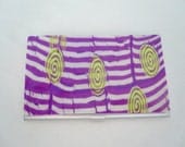 Card Case, Business Card Case, Metal Card Case, Purple Stripes & Green Swirls Case